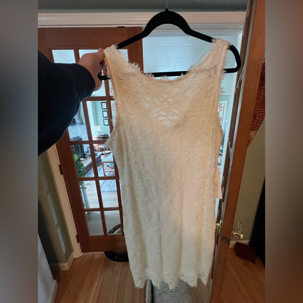 JMR Apparel White Fringe Dress